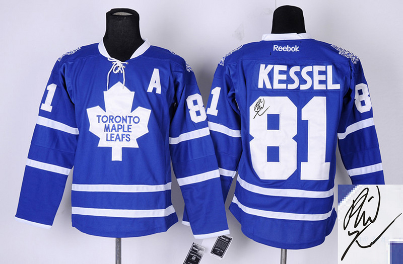 Maple Leafs 81 Kessel Blue Signature Edition Jerseys