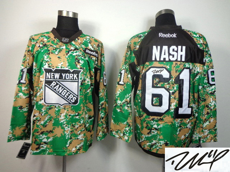 Rangers 61 Nash Camo Signature Edition Jerseys - Click Image to Close