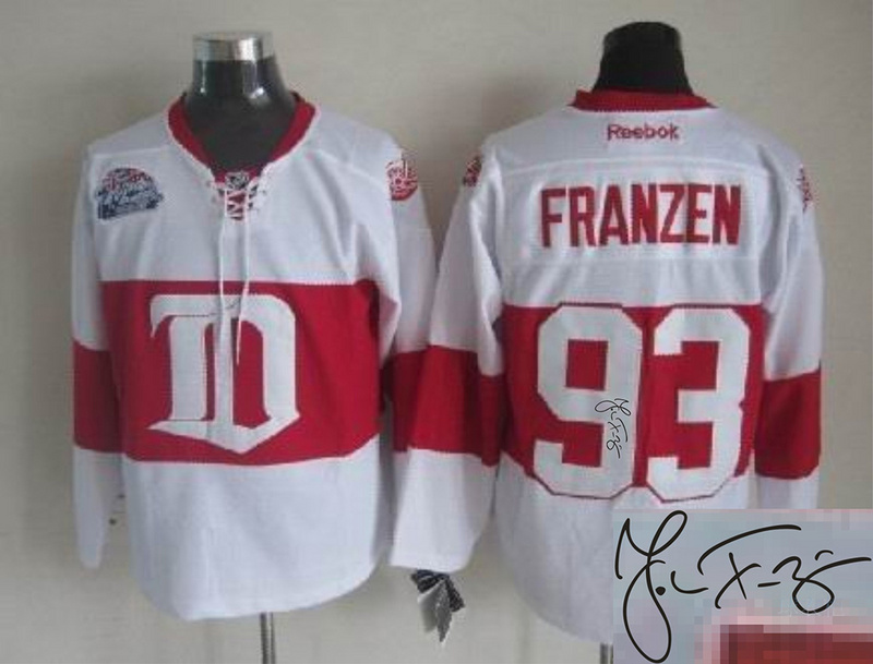 Red Wings 93 Franzen White Signature Edition Jerseys - Click Image to Close