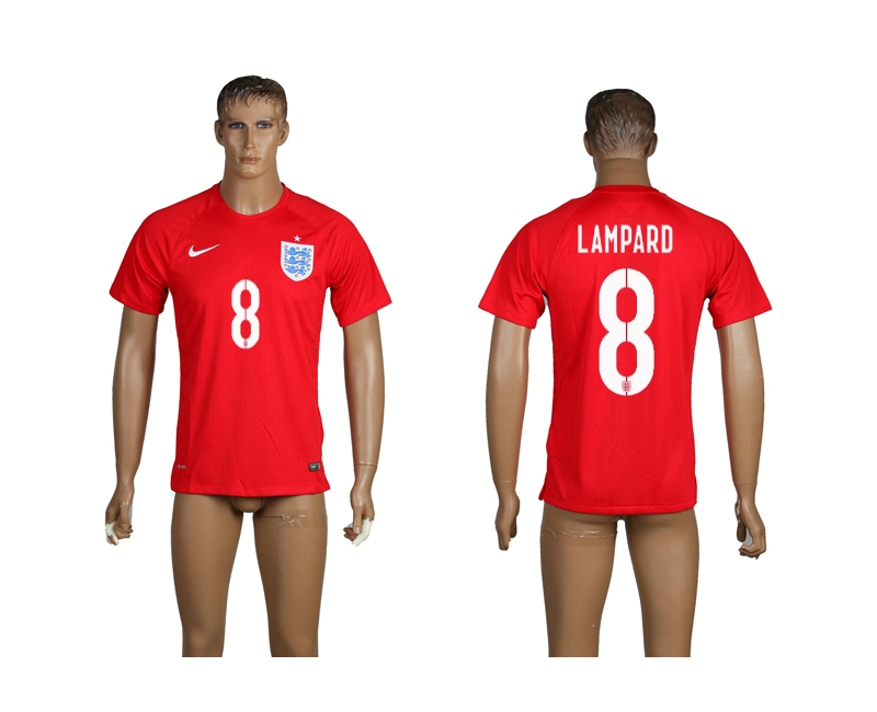2014 World Cup England 8 Lampard Away Thailand Jerseys