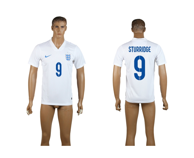 2014 World Cup England 9 Sturridge Home Thailand Jerseys