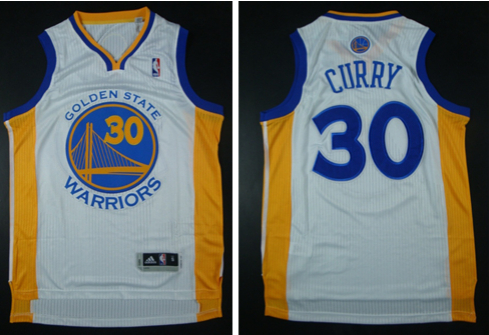 Warriors 30 Curry White AAA Jerseys