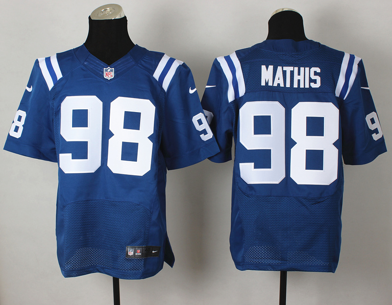Nike Colts 98 Mathis Blue Elite Jersey