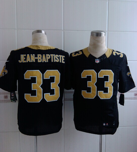 Nike Saints 33 Jean-Baptiste Black Elite Jerseys