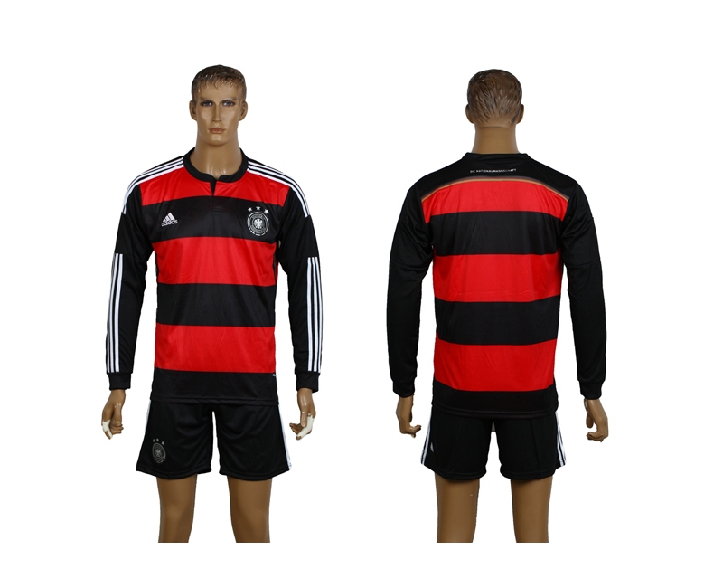 Germany 2014 World Cup Away Long Sleeve Soccer Jerseys