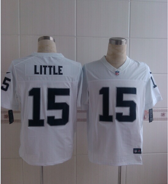 Nike Raiders 15 Little White Elite Jerseys