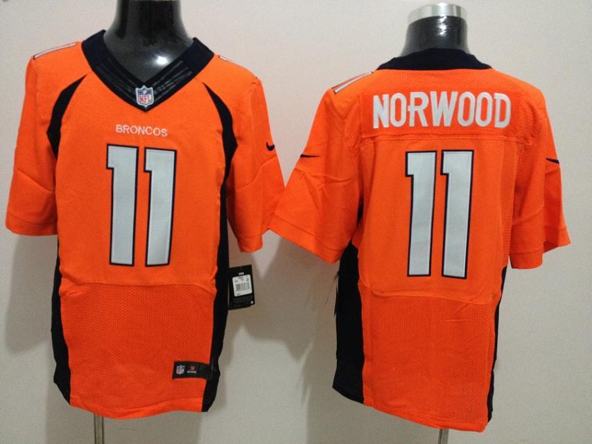 Nike Broncos 11 Norwood Orange Elite Jerseys