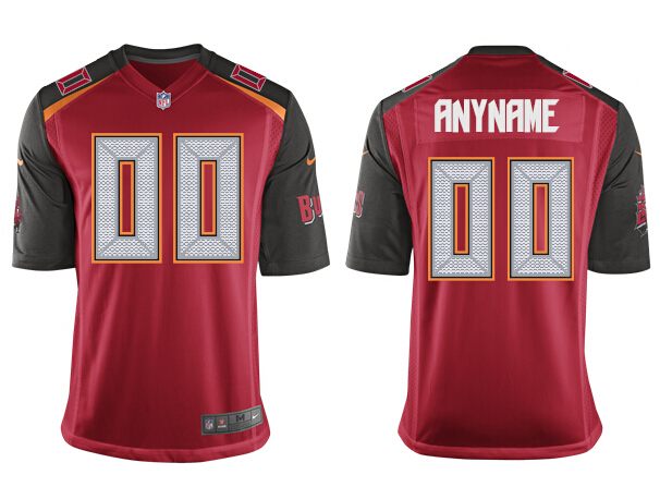 Nike Buccaneers Men Red Game Customized Jersey
