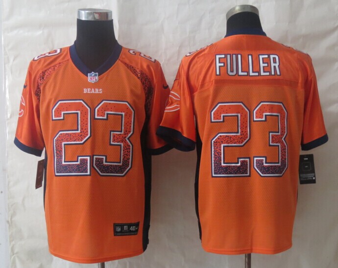 Nike Bears 23 Fuller Orange Drift Elite Jerseys