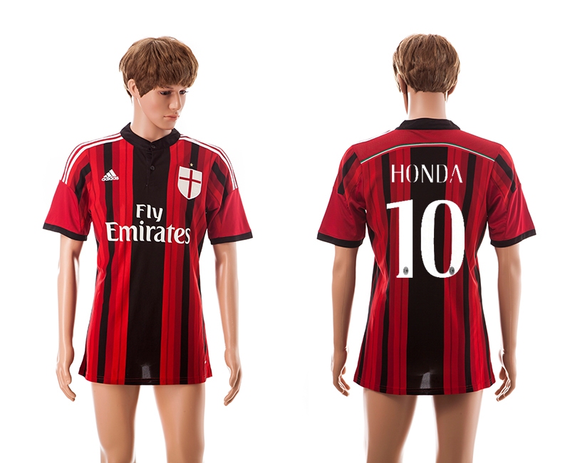 2014-15 AC Milan 10 Honda Home Thailand Jerseys