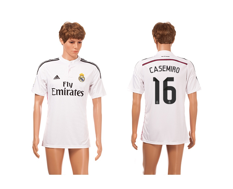 2014-15 Real Madrid 16 Casemiro Home Thailand Jerseys
