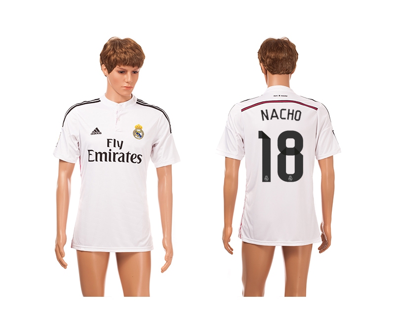 2014-15 Real Madrid 18 Nacho Home Thailand Jerseys