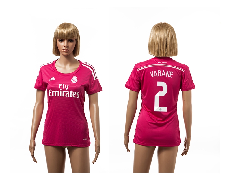 2014-15 Real Madrid 2 Varane Away Women Jerseys - Click Image to Close
