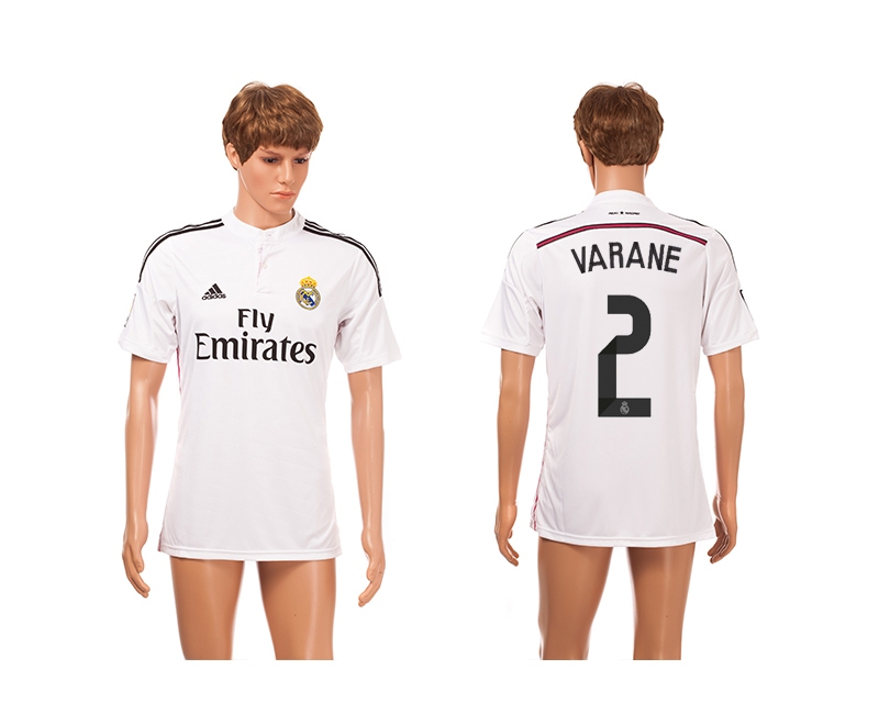 2014-15 Real Madrid 2 Varane Home Thailand Jerseys