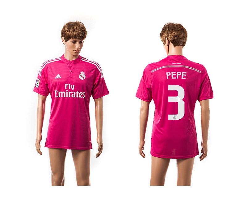 2014-15 Real Madrid 3 Pepe Away Thailand Jerseys