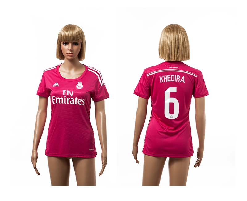 2014-15 Real Madrid 6 Khedira Away Women Jerseys