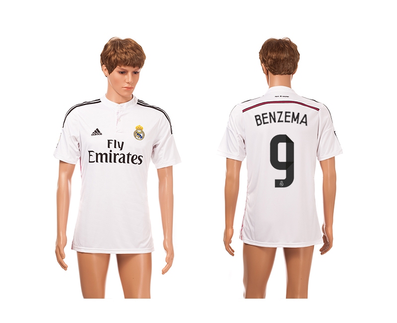 2014-15 Real Madrid 9 Benzema Home Thailand Jerseys 2014-15 Real Madrid 9 Benzema Home Thailand Jerseys