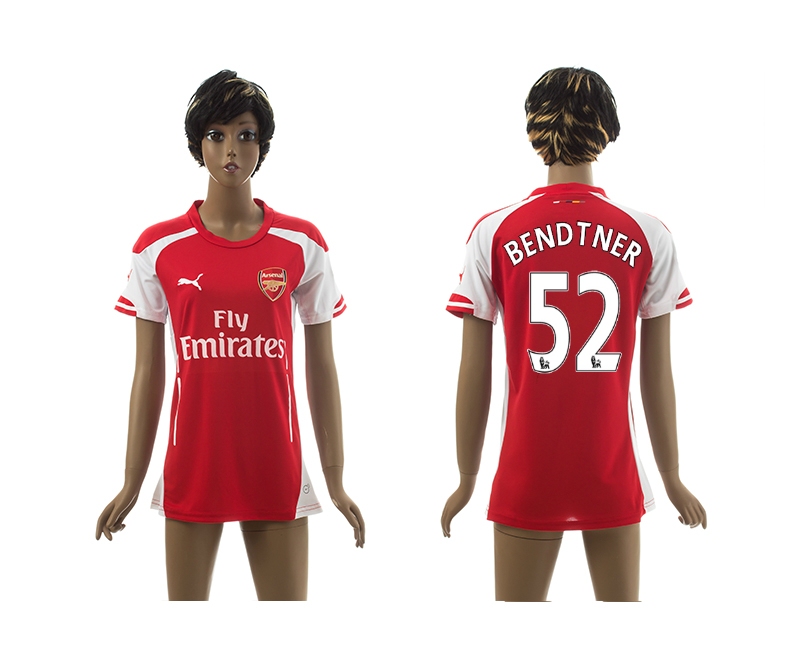 2014-15 Arsenal 12 Bendtner Home Women Jerseys