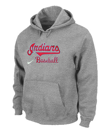 Nike Indians Grey Hoodies - Click Image to Close