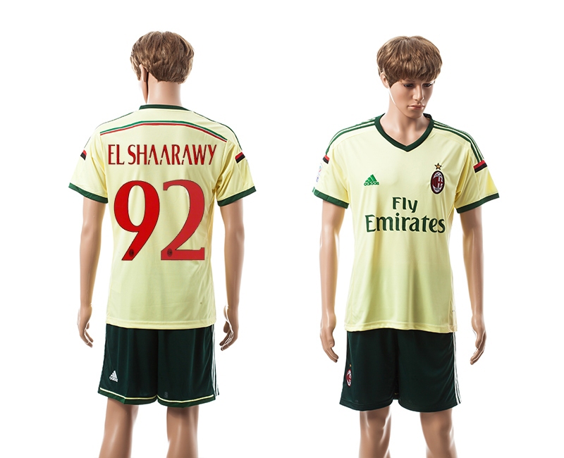 2014-15 AC Milan 92 El Shaarawy Away Jerseys