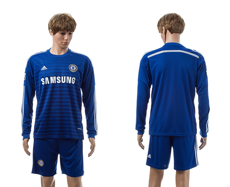 2014-15 Chelsea Home Long Sleeve Jerseys