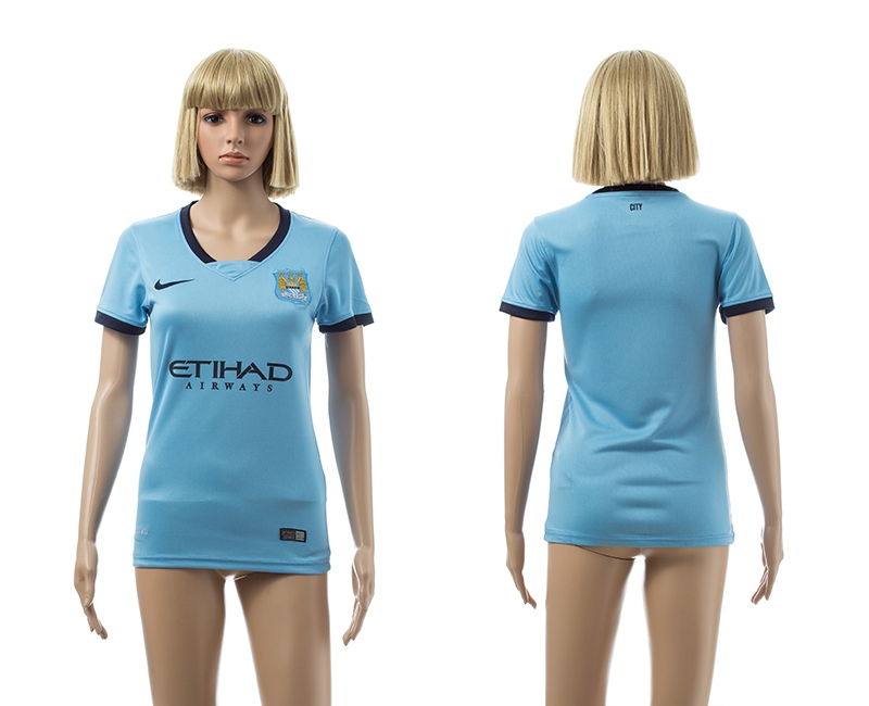 2014-15 Manchester City Home Women Jerseys