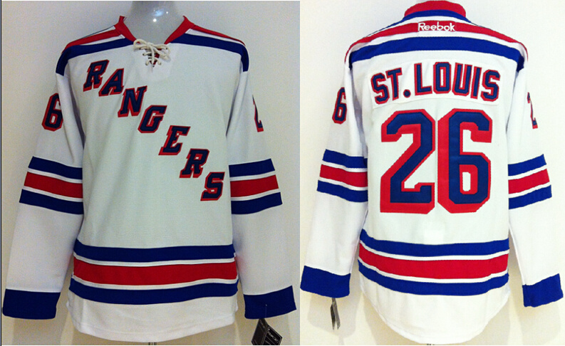 Rangers 26 St.Louis White Youth Jersey