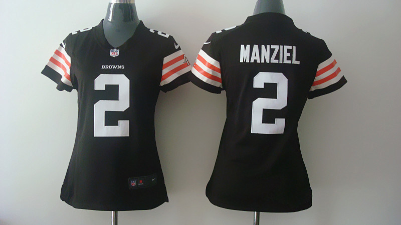 Nike Browns 2 Manziel Brown Women Jerseys - Click Image to Close