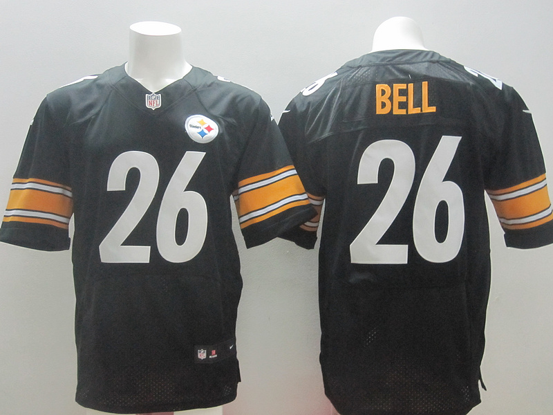Nike Steelers 26 Bell Black Elite Jerseys