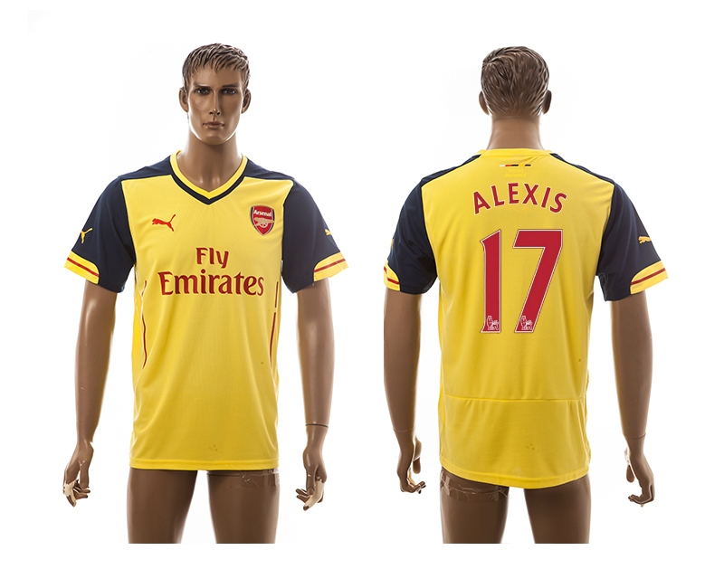 2014-15 Arsenal 17 Alexis Away Thailand Jerseys
