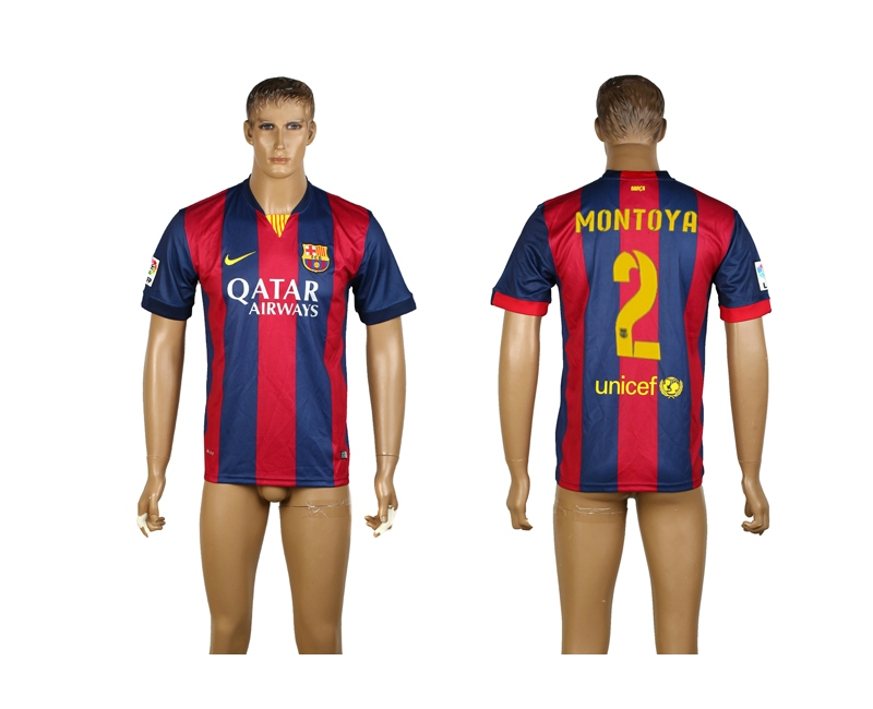 2014-15 Barcelona 2 Montoya Home Thailand Jerseys 2014-15 Barcelona 2 Montoya Home Thailand Jerseys