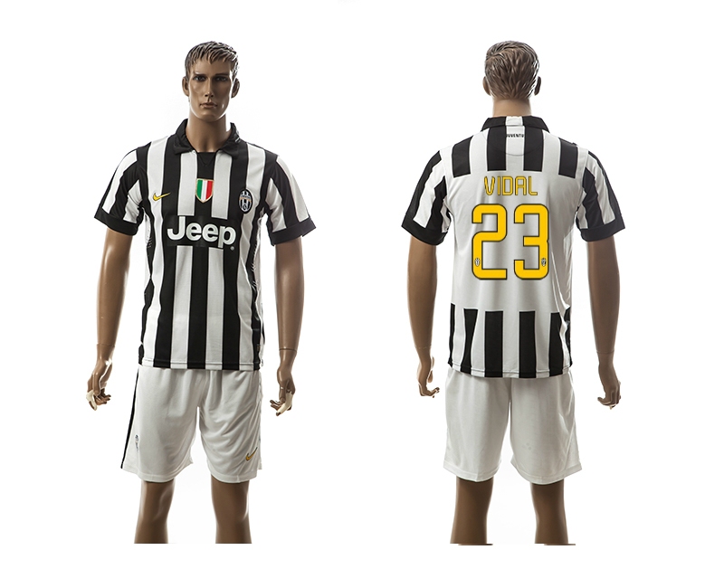2014-15 Juventus 23 Vidal Home Jerseys
