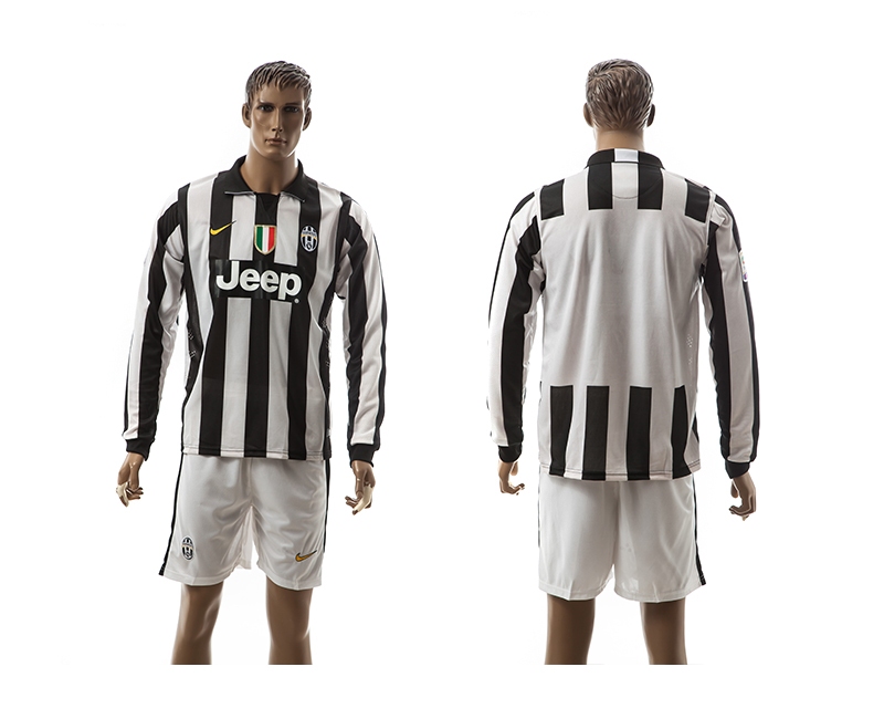 2014-15 Juventus Home Long Sleeve Jerseys