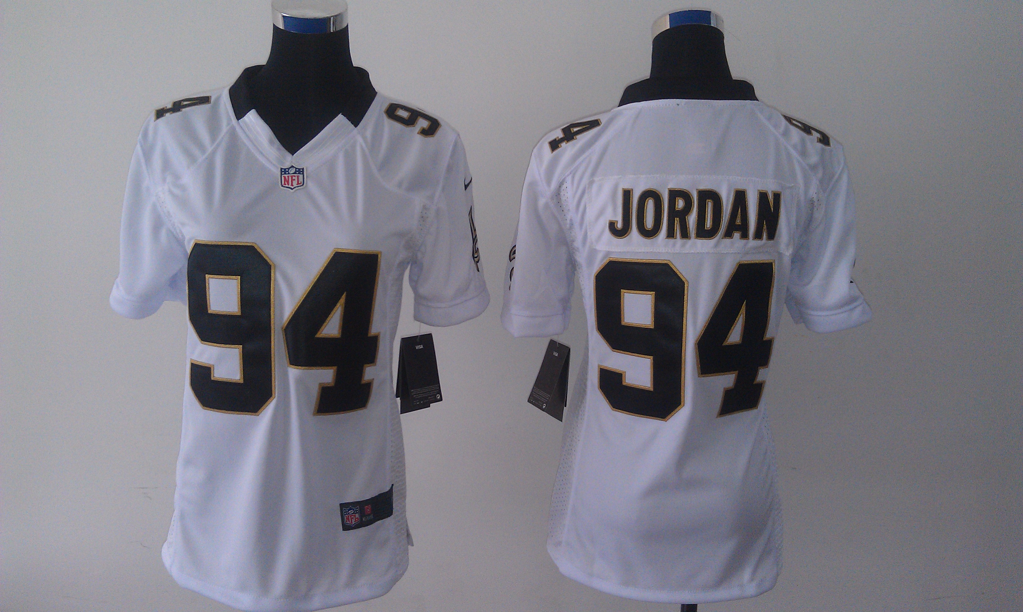 Nike Saints 94 Jordan White Women Limited Jerseys