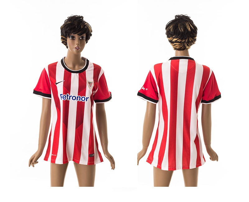 2014-15 Athletic Bilbao Home Women Soccer Jerseys
