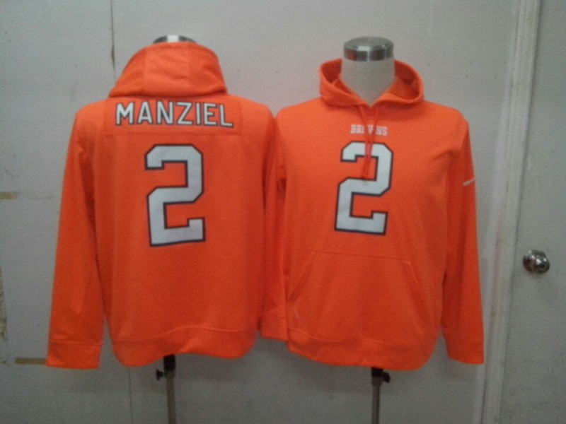 Nike Browns 2 Manziel Orange Pullover Hoodies