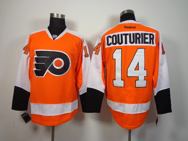 Flyers 14 Couturier Orange Jerseys