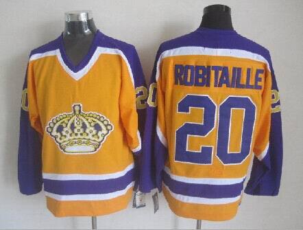 Kings 20 Robitaille Yellow Jerseys