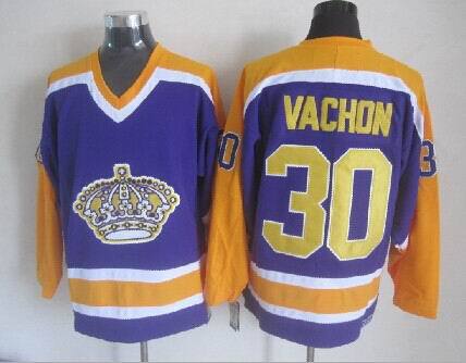 Kings 30 Vachon Purple Jerseys