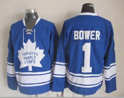 Maple Leafs 1 Bower Blue Jerseys