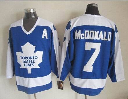 Maple Leafs 7 McDonald Blue Throwback Jerseys