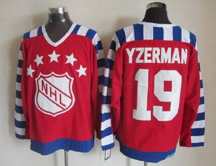Red Wings 19 Yzerman Red Throwback Jerseys - Click Image to Close