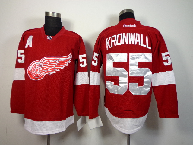 Red Wings 55 Kronwall Red Jerseys