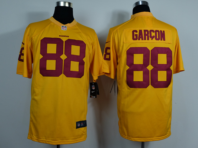 Nike Redskins 88 Garcon Yellow Game Jerseys