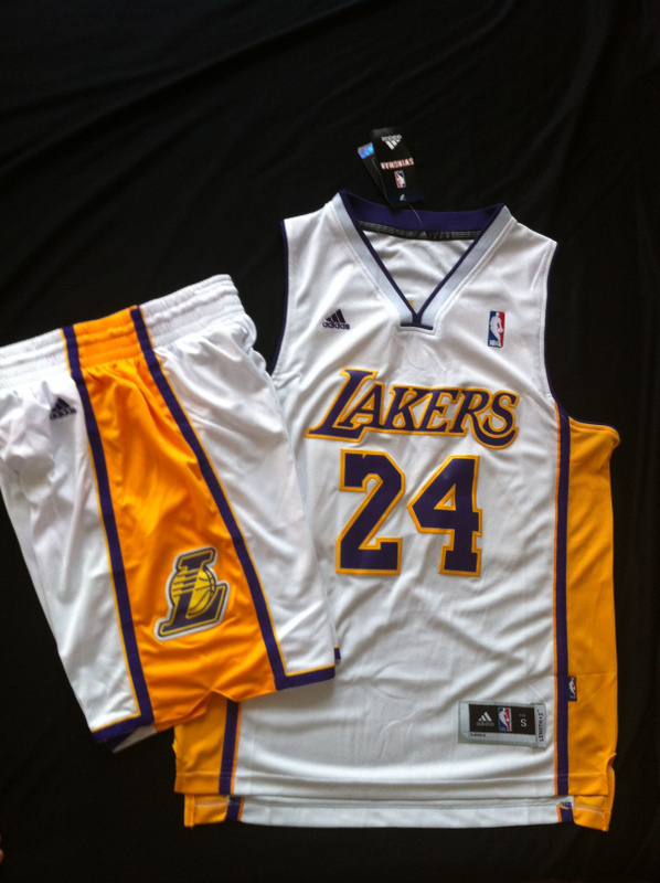 Lakers 24 Bryant White New Revolution 30 Suits