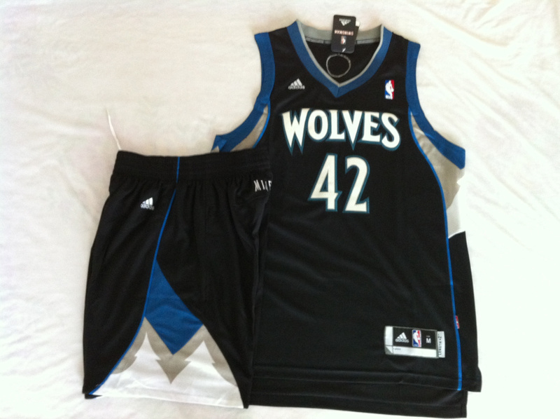 Timberwolves 42 Love Black New Revolution 30 Suits - Click Image to Close