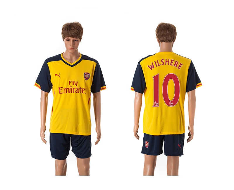 2014-15 Arsenal 10 Wilshere Away Soccer Jersey