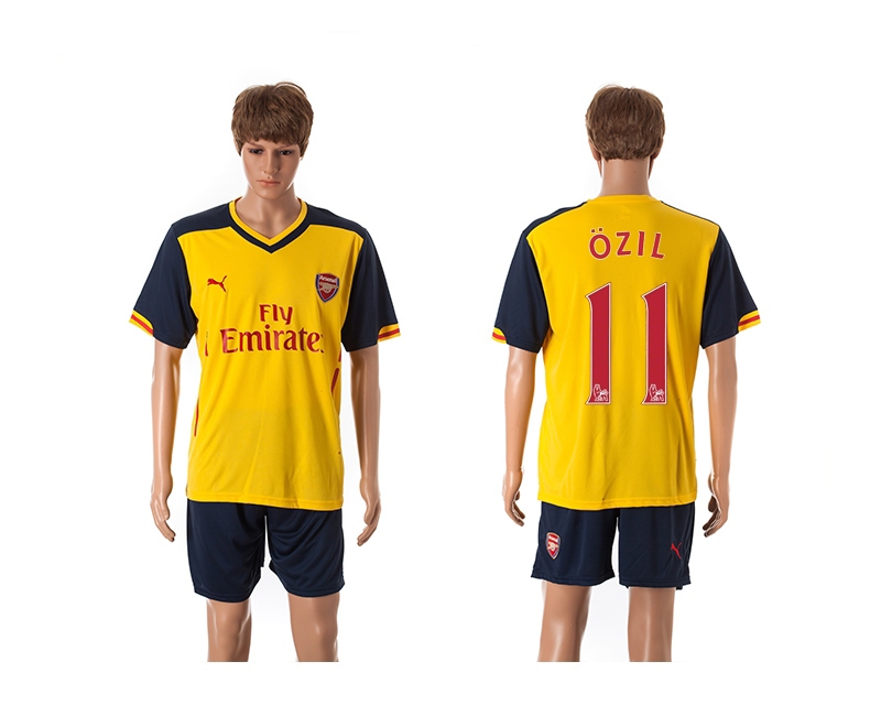 2014-15 Arsenal 11 Ozil Away Soccer Jersey