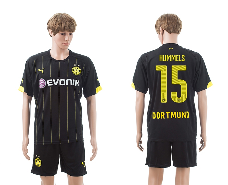 2014-15 Dortmund 15 Hummels Away Jerseys