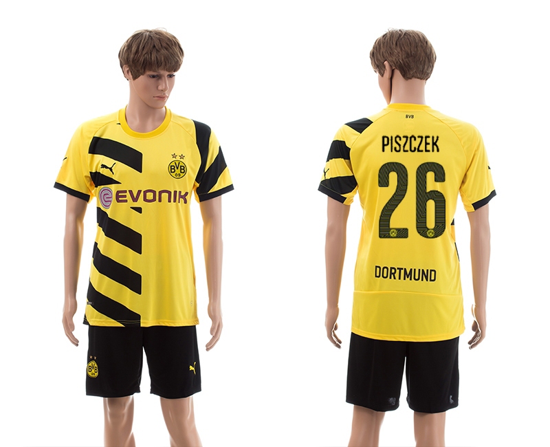 2014-15 Dortmund 26 Pisczek Home Jerseys
